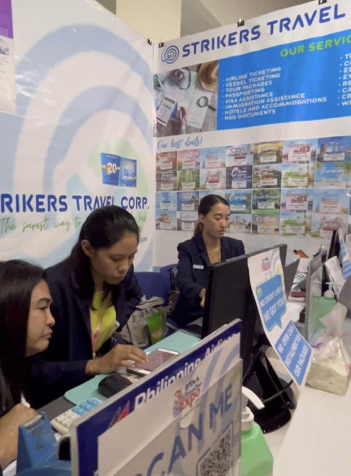 Tour guide with guests